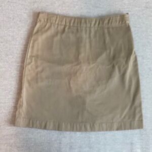 Lands' End Girls Size 10 Chino Khaki School Uniform Skort